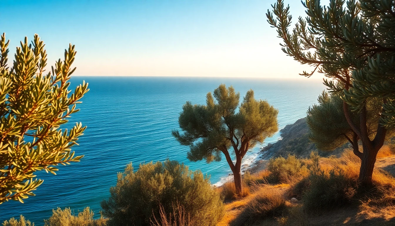 Mediterranean coastal landscape